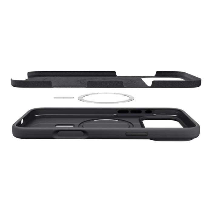 Bild 6, Spigen iPhone 17 Pro Max Skal MagSafe Silicone Fit Svart
