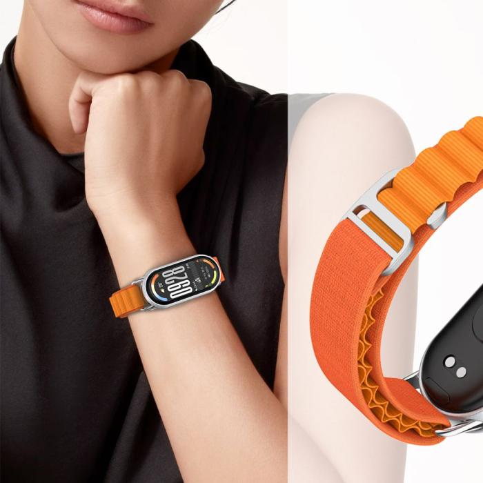 Bild 3, Tech-Protect Xiaomi Smart Band 10/9/8 Armband Nylon Pro Starlight