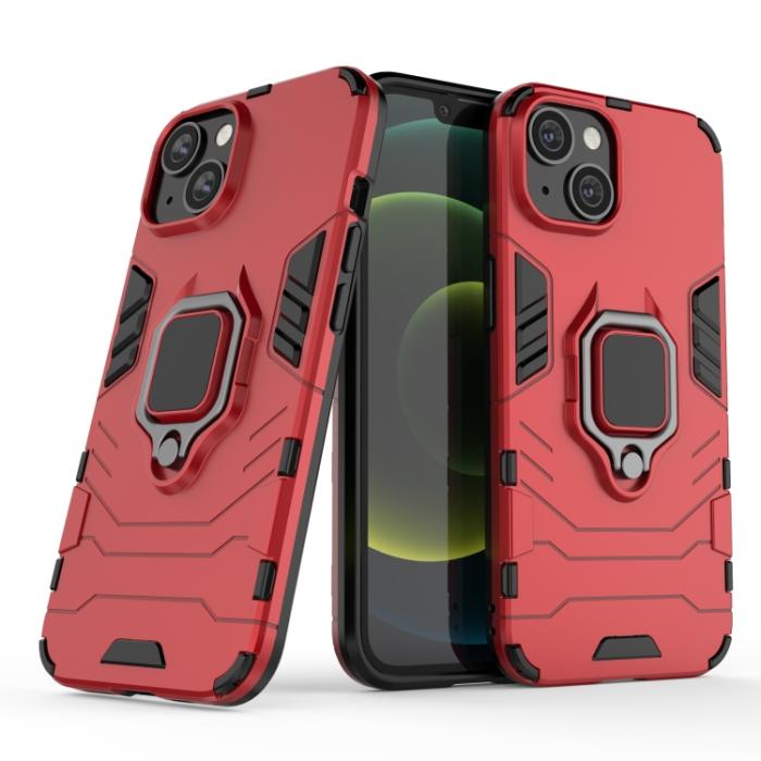 Bild 2, iPhone 14 Plus Skal Ring Armor Hybrid Röd