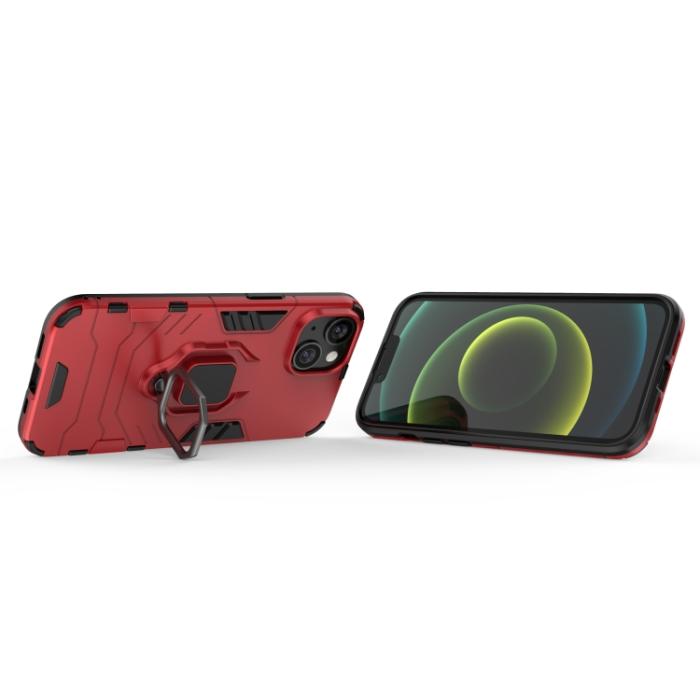 Bild 3, iPhone 14 Plus Skal Ring Armor Hybrid Röd