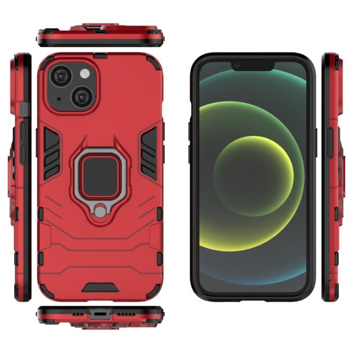 Bild 4, iPhone 14 Plus Skal Ring Armor Hybrid Röd