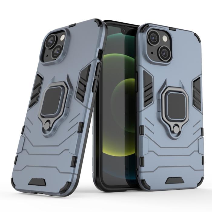 Bild 2, iPhone 14 Plus Skal Ring Armor Hybrid Navy Blue