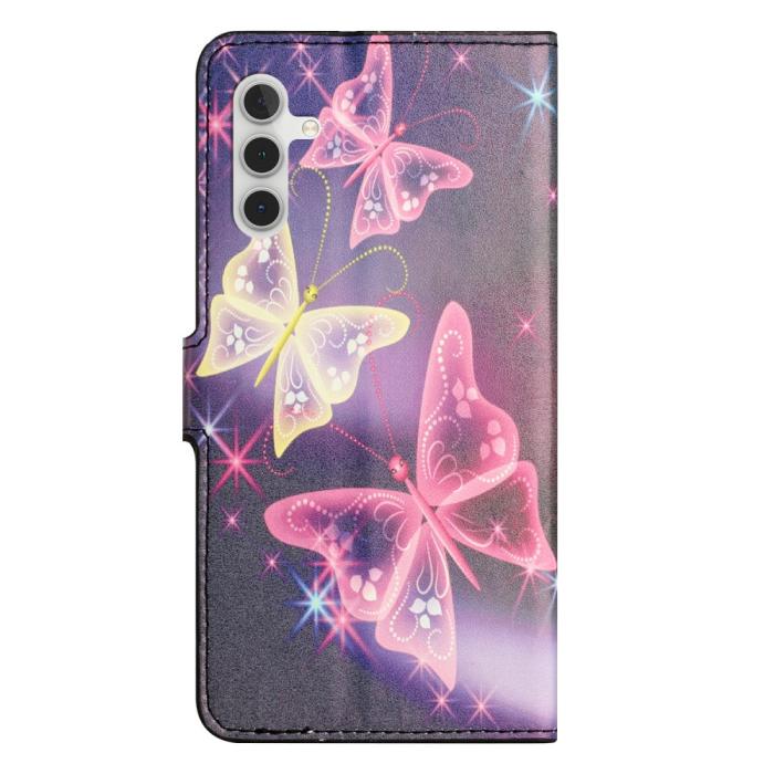 Bild 6, Samsung Galaxy A15 5G Fodral Med Tryck Glittriga Fjärilar