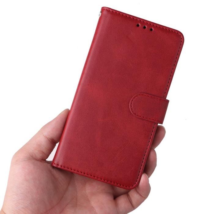 Bild 6, Xiaomi Redmi Note 12 Pro 5G Fodral Solid Läder Röd