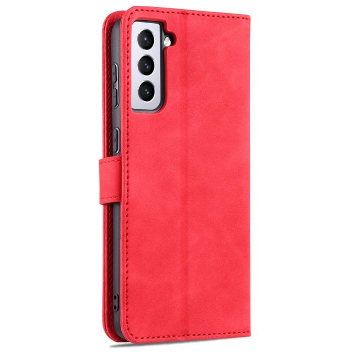 Bild 6, AZNS Samsung Galaxy S23 Fodral Läder Röd
