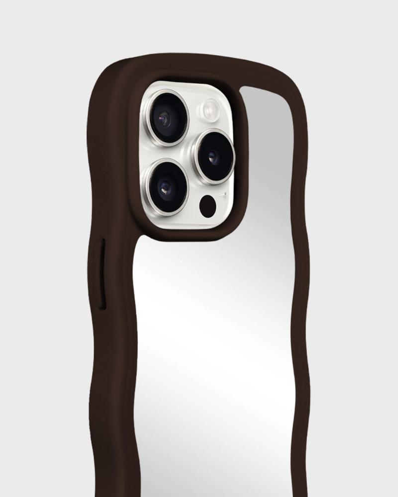 holdit iPhone 12 / 12 Pro Skal Wavy Chocolate/Mirr