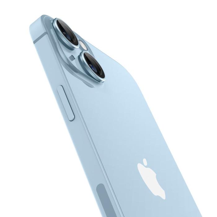 Bild 3, Spigen iPhone 15/15 Plus/14/14 Plus 2-PACK Optik.tR 