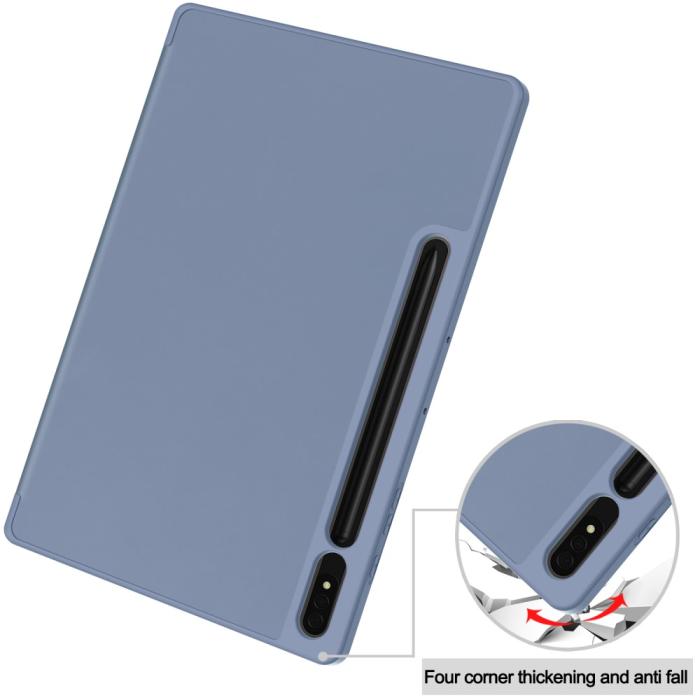 Bild 6, Samsung Galaxy Tab S9 Plus Fodral Tri-Fold Pennhållare Lila