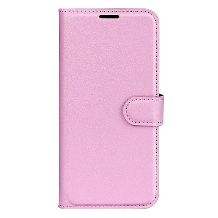 Bild 5, Samsung Galaxy A55 5G Fodral Litchi Läder Ljus Rosa