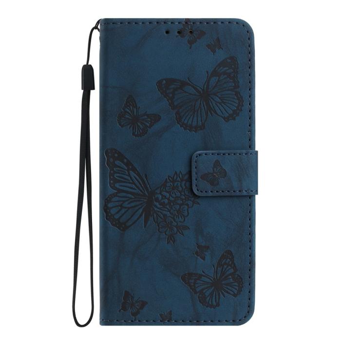 Bild 5, Samsung Galaxy S26 Fodral Fjäril Tryck Blå