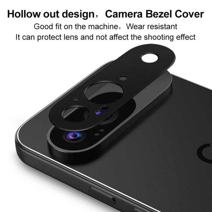 Bild 6, IMAK Google Pixel 9 Linsskydd Metall Svart