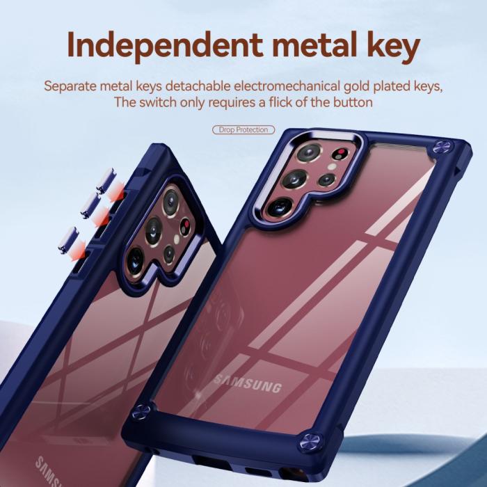 Bild 6, Samsung Galaxy S23 Ultra Skal Shockproof Hybrid Blå