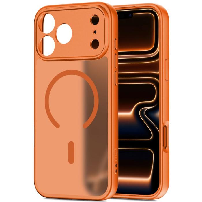 Bild 3, Tech-Protect iPhone 17 Pro Skal MagSafe BasicMag Cosmic Orange