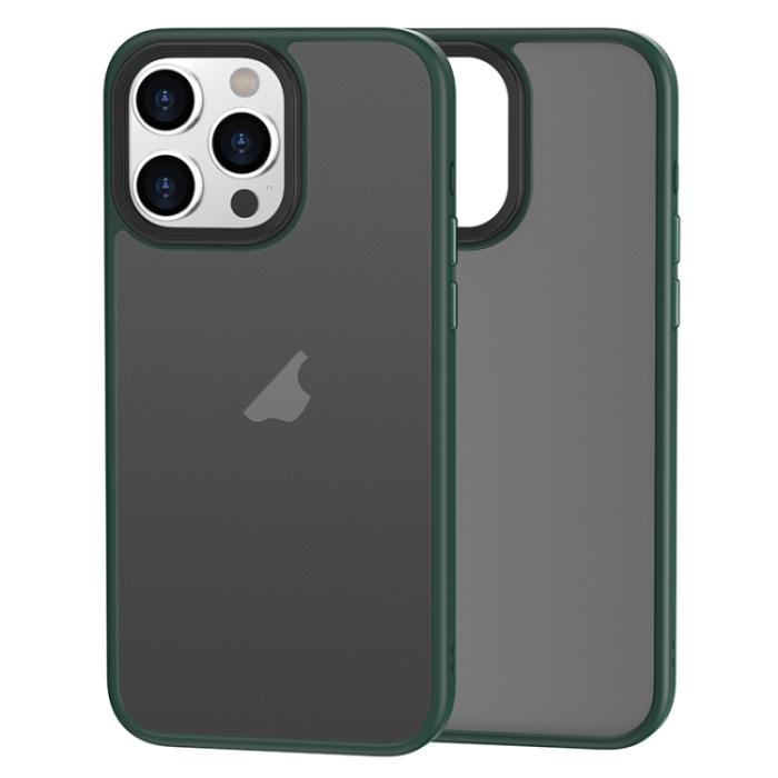 Bild 1, iPhone 15 Pro Skal Premium Hybrid Shield Grön