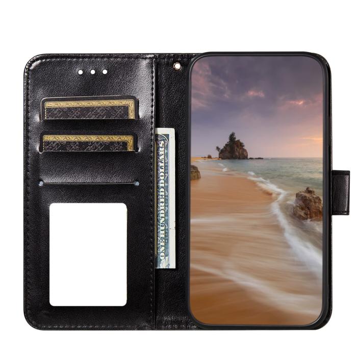 Bild 4, Samsung Galaxy S21 Plus - Solid Läder Fodral - Svart
