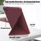 Samsung Galaxy Tab A7 Lite 8.7 - Origami Case Stand Fodral - Vinröd