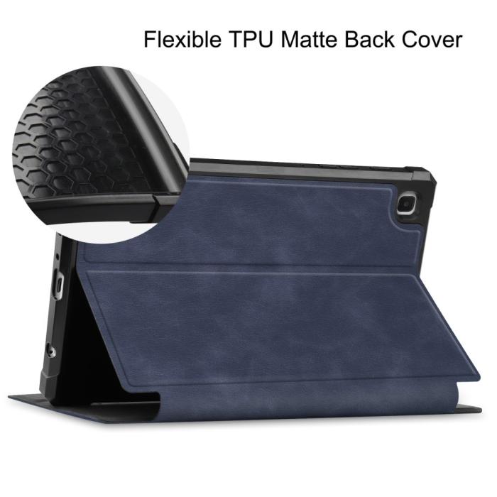 Bild 4, Samsung Galaxy Tab A7 Lite 8.7 - Shockproof Case Stand Fodral - Mörk Blå