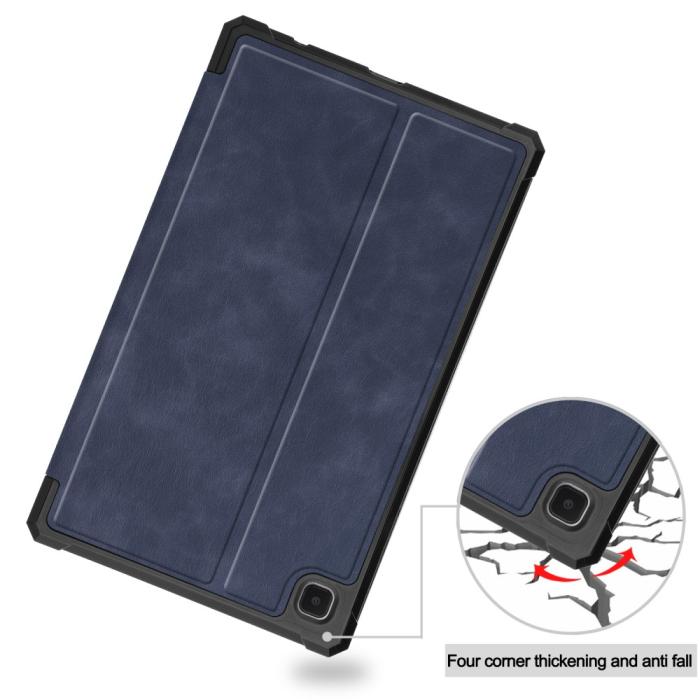Bild 5, Samsung Galaxy Tab A7 Lite 8.7 - Shockproof Case Stand Fodral - Mörk Blå