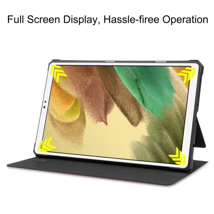 Bild 3, Samsung Galaxy Tab A7 Lite 8.7 - Shockproof Case Stand Fodral - Brun