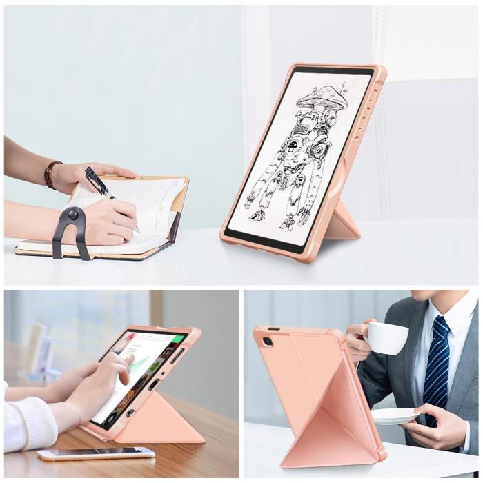 Bild 3, Samsung Galaxy Tab A7 Lite 8.7 - Origami Case Stand Fodral - Roséguld