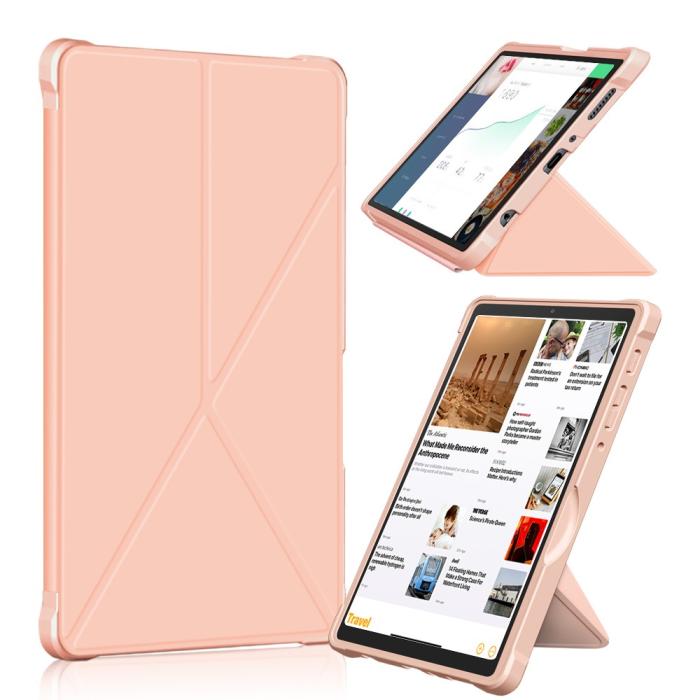 Bild 6, Samsung Galaxy Tab A7 Lite 8.7 - Origami Case Stand Fodral - Roséguld