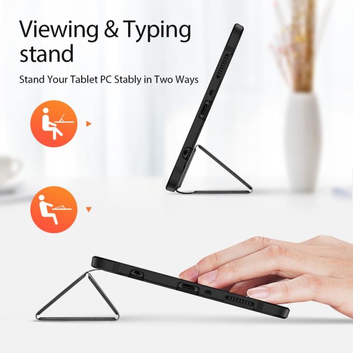 Bild 2, Samsung Galaxy Tab A7 Lite 8.7 - DUX DUCIS DOMO Tri-Fold Fodral - Svart