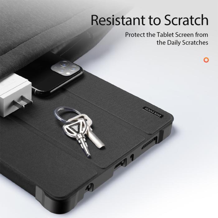 Bild 3, Samsung Galaxy Tab A7 Lite 8.7 - DUX DUCIS DOMO Tri-Fold Fodral - Svart