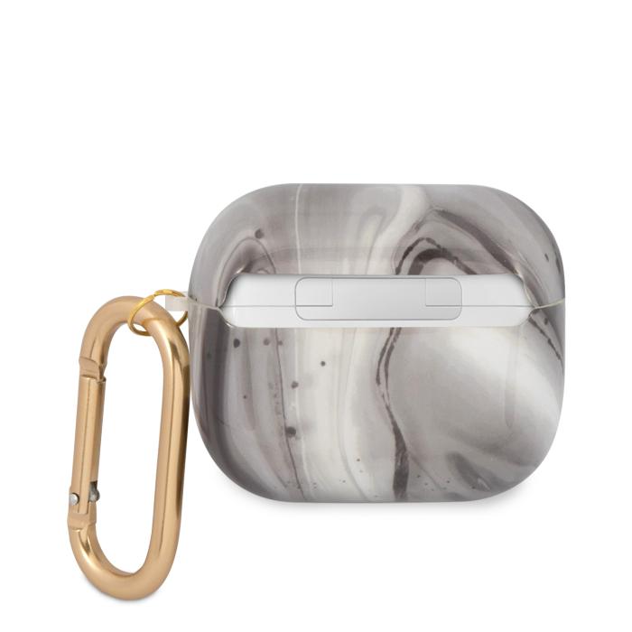 Bild 2, Guess AirPods 3 Marble Collection Med Karbinhake Svart