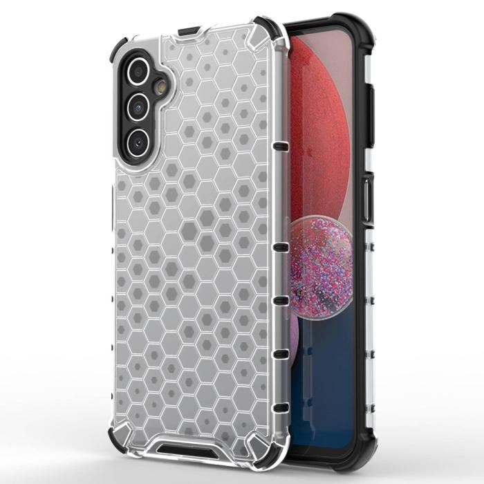 Bild 1, Galaxy A14 4G/5G Skal Shockproof Honeycomb Textur Grå