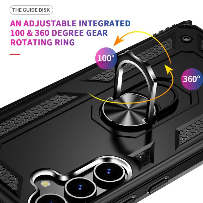 Bild 3, Samsung Galaxy S24 Plus Skal Ring Armor Hybrid Svart