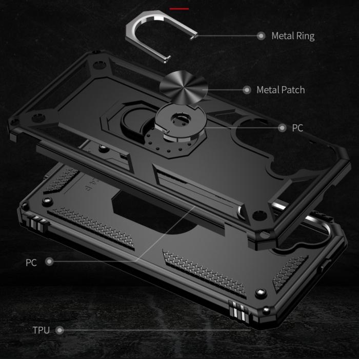 Bild 6, Samsung Galaxy S24 Plus Skal Ring Armor Hybrid Svart