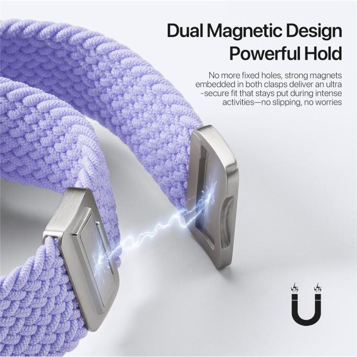 Bild 4, DUX DUCIS Apple Watch 38/40/41/42 mm Armband Flätat Lila