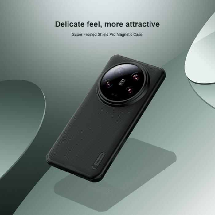 Bild 5, NILLKIN Xiaomi 14 Ultra Skal MagSafe Frosted Shield Pro Svart