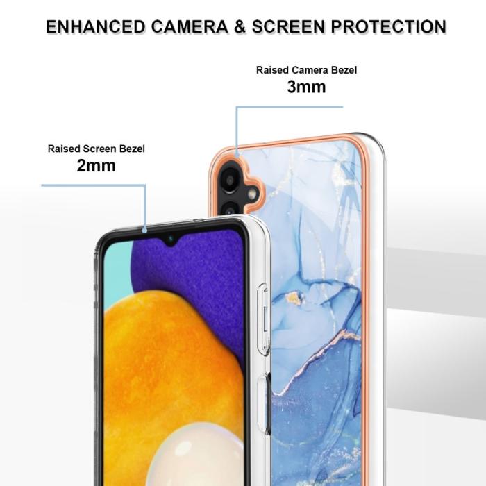 Bild 4, Samsung Galaxy A54 5G Skal Marmor TPU Blå