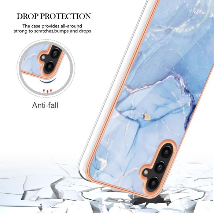 Bild 5, Samsung Galaxy A54 5G Skal Marmor TPU Blå