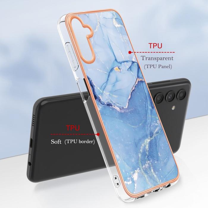 Bild 6, Samsung Galaxy A54 5G Skal Marmor TPU Blå