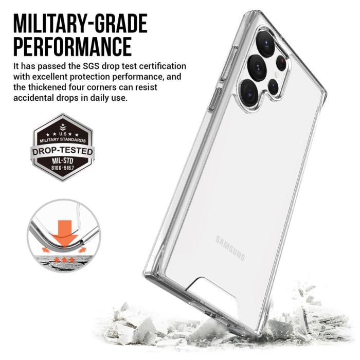 Bild 2, Samsung Galaxy S23 Ultra Skal Shockproof Hybrid Transparent