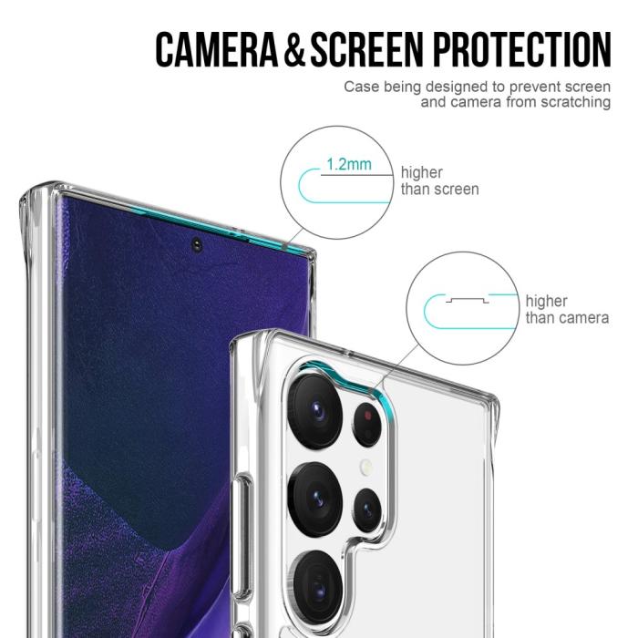 Bild 3, Samsung Galaxy S23 Ultra Skal Shockproof Hybrid Transparent