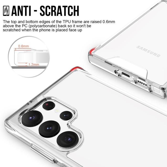 Bild 6, Samsung Galaxy S23 Ultra Skal Shockproof Hybrid Transparent