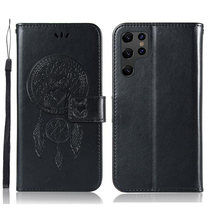 Bild 1, Samsung Galaxy S22 Ultra Fodral Owl Dreamcatcher Svart