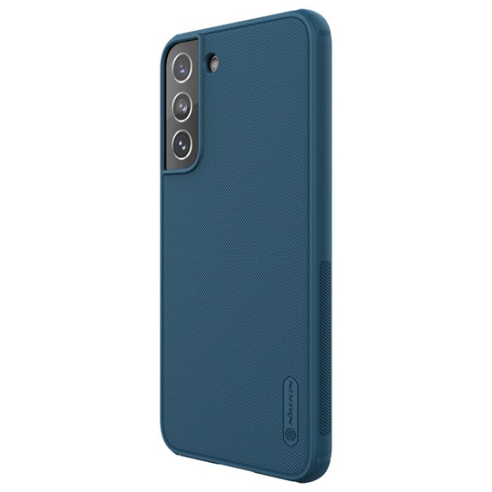 Bild 2, NILLKIN Samsung Galaxy S22 Skal Frosted Shield Blå