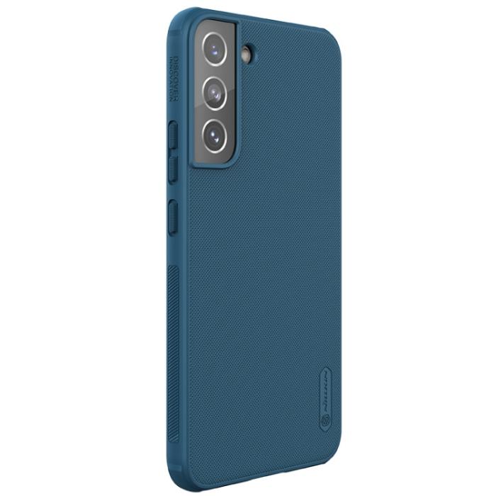 Bild 3, NILLKIN Samsung Galaxy S22 Skal Frosted Shield Blå