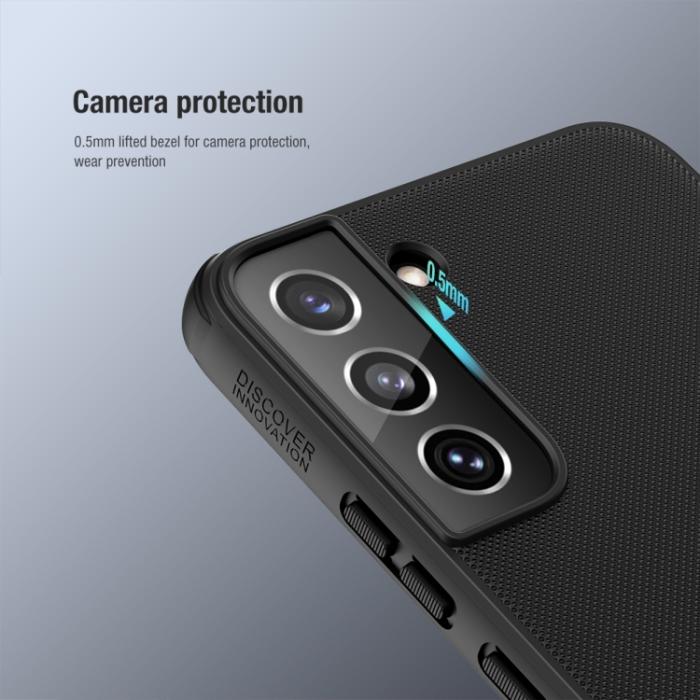 Bild 5, NILLKIN Samsung Galaxy S22 Skal Frosted Shield Blå