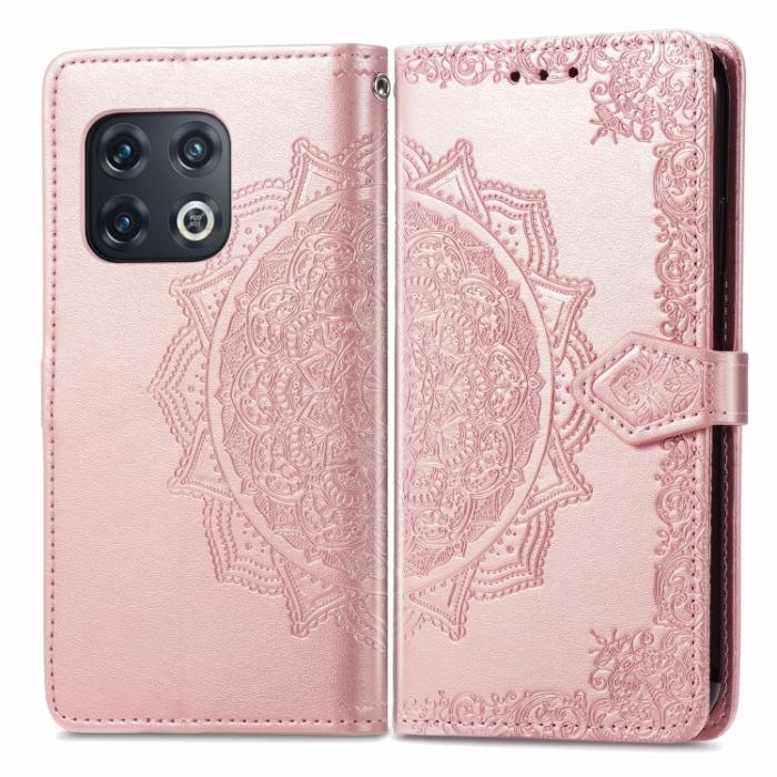 Bild 2, OnePlus 10 Pro 5G Fodral Mandala Läder Roséguld
