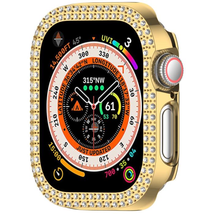 Bild 5, Apple Watch 10 42 mm Skal Rhinestone Guld