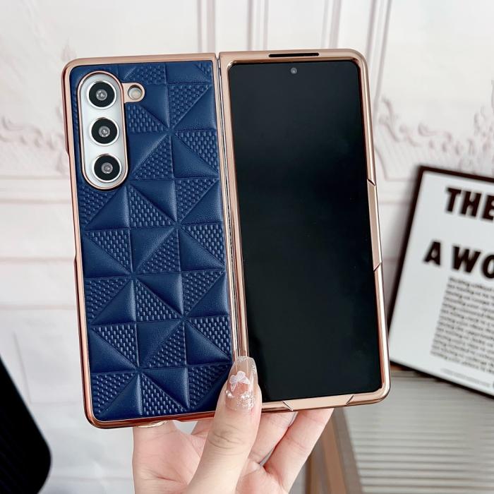 Bild 2, Galaxy Z Fold 6 Skal Läder Blå