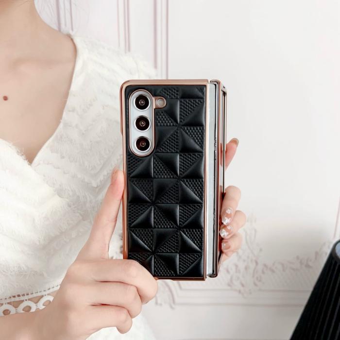 Bild 4, Galaxy Z Fold 6 Skal Läder Blå