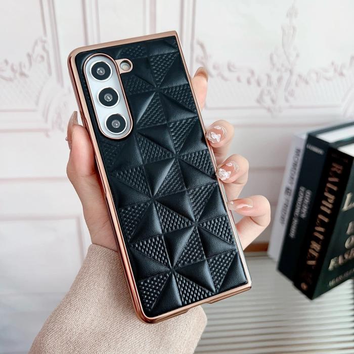 Bild 5, Galaxy Z Fold 6 Skal Läder Blå