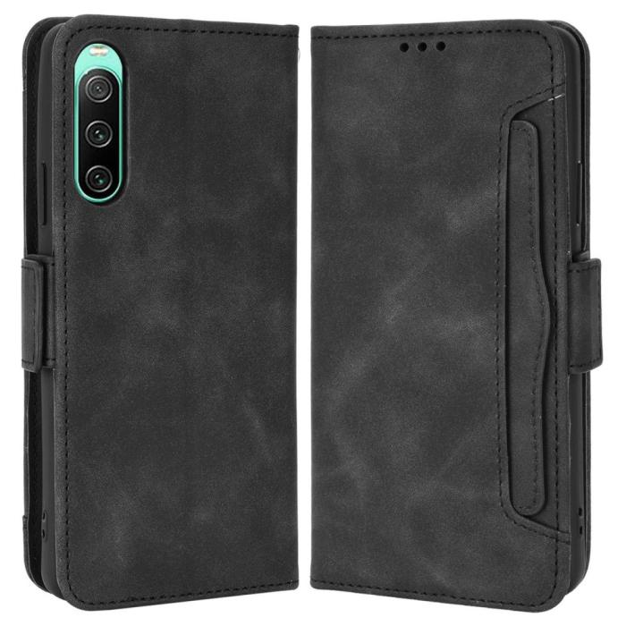 Bild 1, Sony Xperia 10 IV Fodral Avtagbart Kortfodral Svart