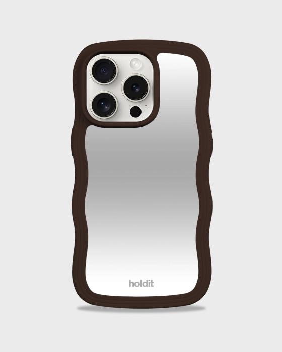 Bild 1, holdit iPhone 14 Pro Max Skal Wavy Chocolate/Mirro
